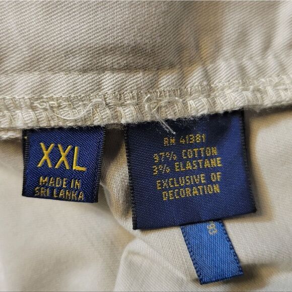 Polo by Ralph Lauren Classic Fit Men's Tan Flat Front Shorts 6" Inseam - Picture 9 of 14